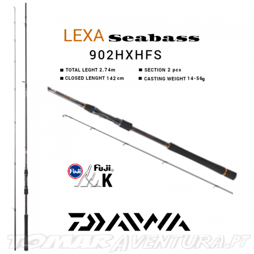 Cana Spinning Daiwa Lexa SeaBass 902HXHFS-AF (2,74m - 14-56g)