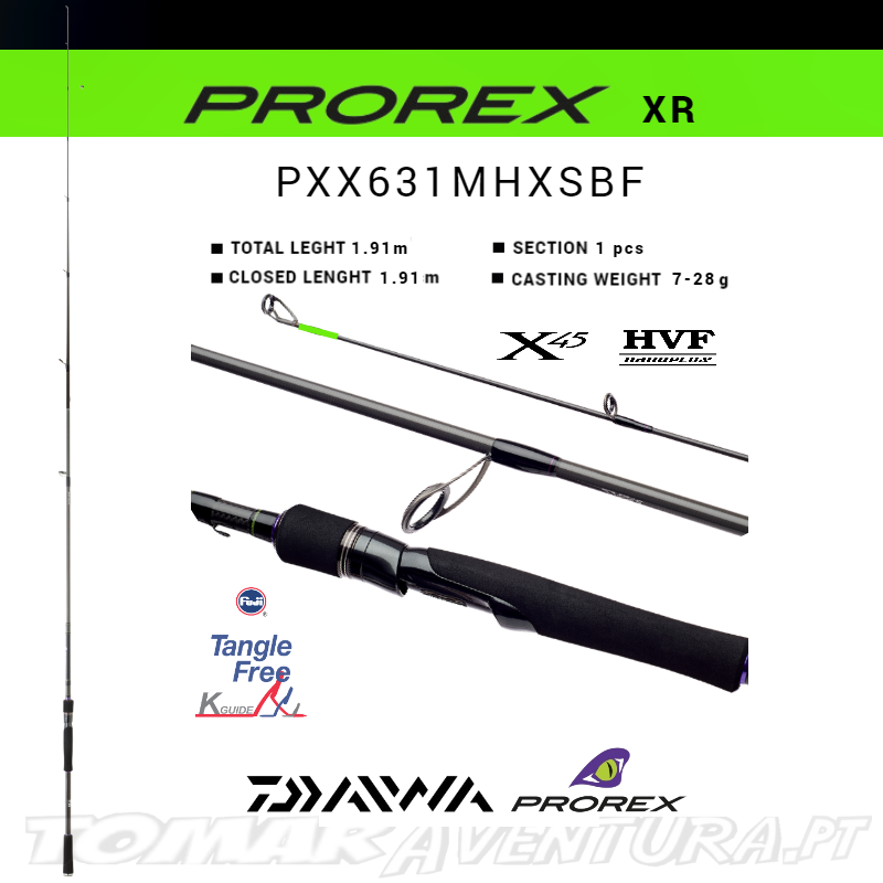 Cana de Spinning Daiwa Prorex RX 631MHXS Verticale