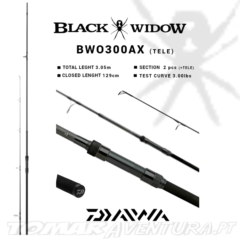 Cana Carpfishing Daiwa Black Widow Tele Carp O300