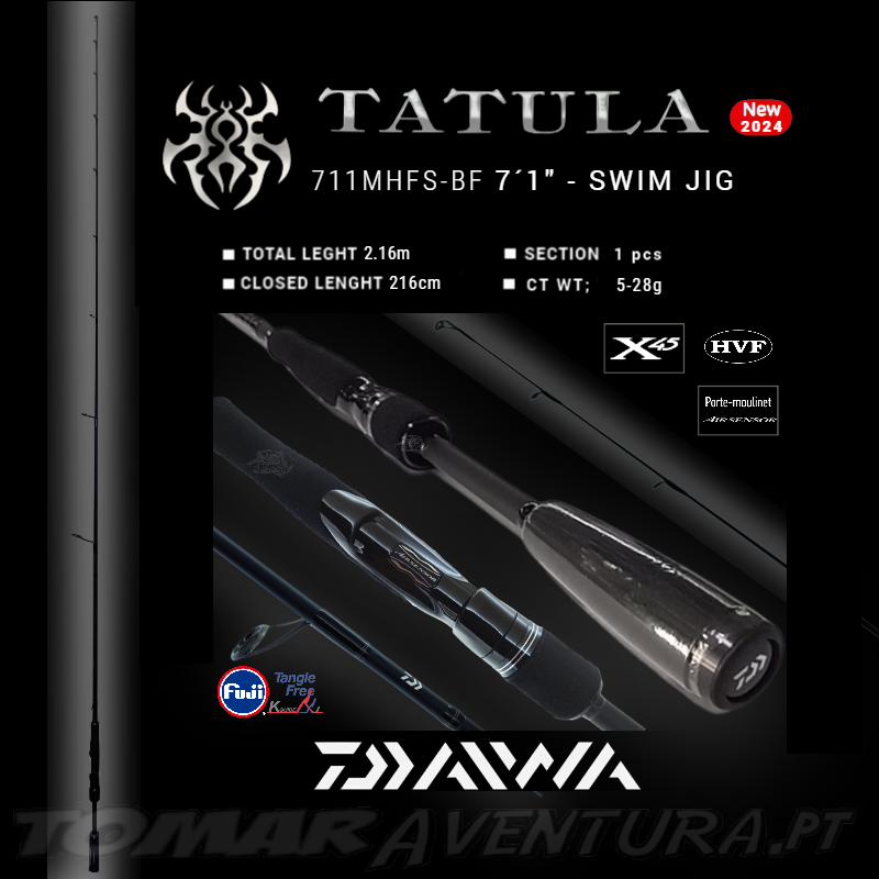 Cana Spinning Daiwa Tatula 24 711MHFS-BF  7´1" - SWIM JIG