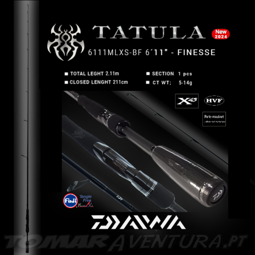 Cana Spinning Daiwa Tatula 24  6111MLXS-BF 6´11" - FINESSE