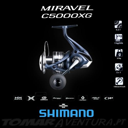 Carreto Spinning Shimano Miravel C5000XG