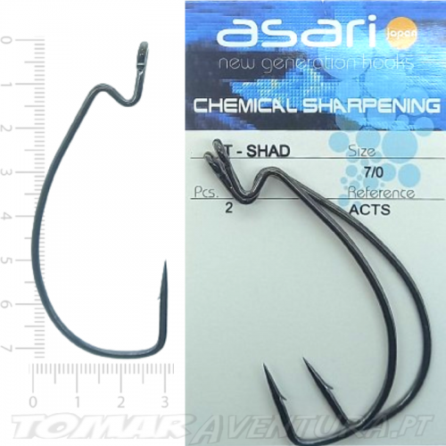 Anzois Asari T-Shad - Size - 7/0
