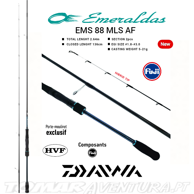 Daiwa Emeraldas EMS 88MLS-AF 2.64m - 5-21g rod