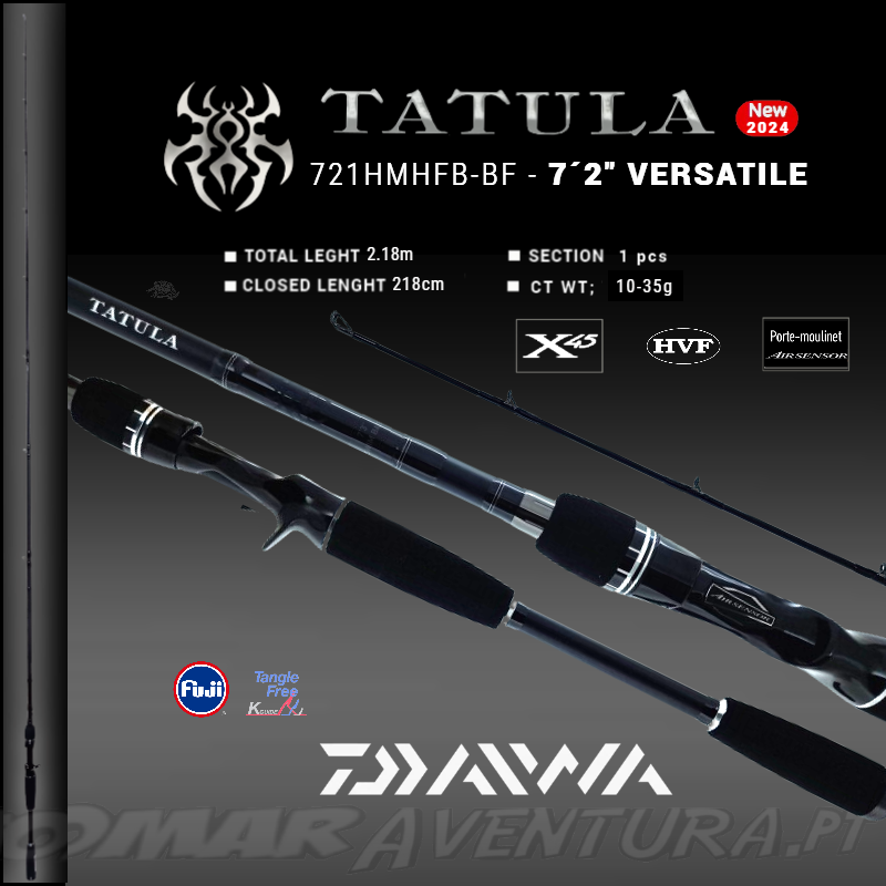 Cana Baitcasting Daiwa Tatula 24 - 7´2" VERSATILE - 721HMHFB-BF