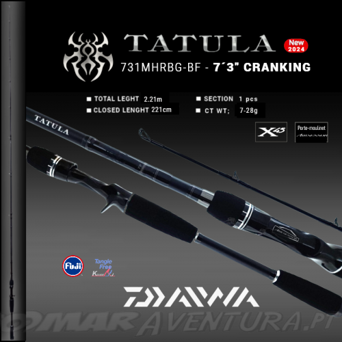 Cana Daiwa Tatula 24 Baitcasting 731MHRBG - CRANKING