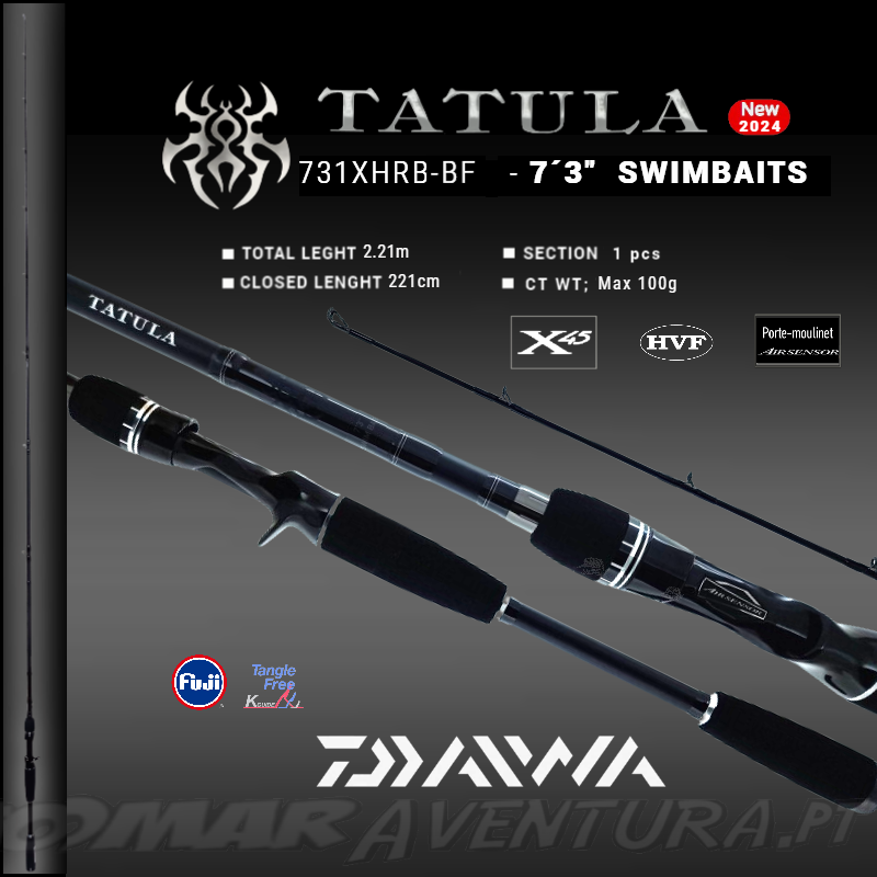 Daiwa Tatula Baitcasting 24 - 7´3"  SWIMBAITS - 731XHRBG-BF