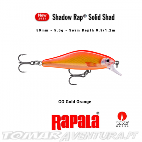 Lure Jerkbait Rapala Shadow Rap Solid Shad 5