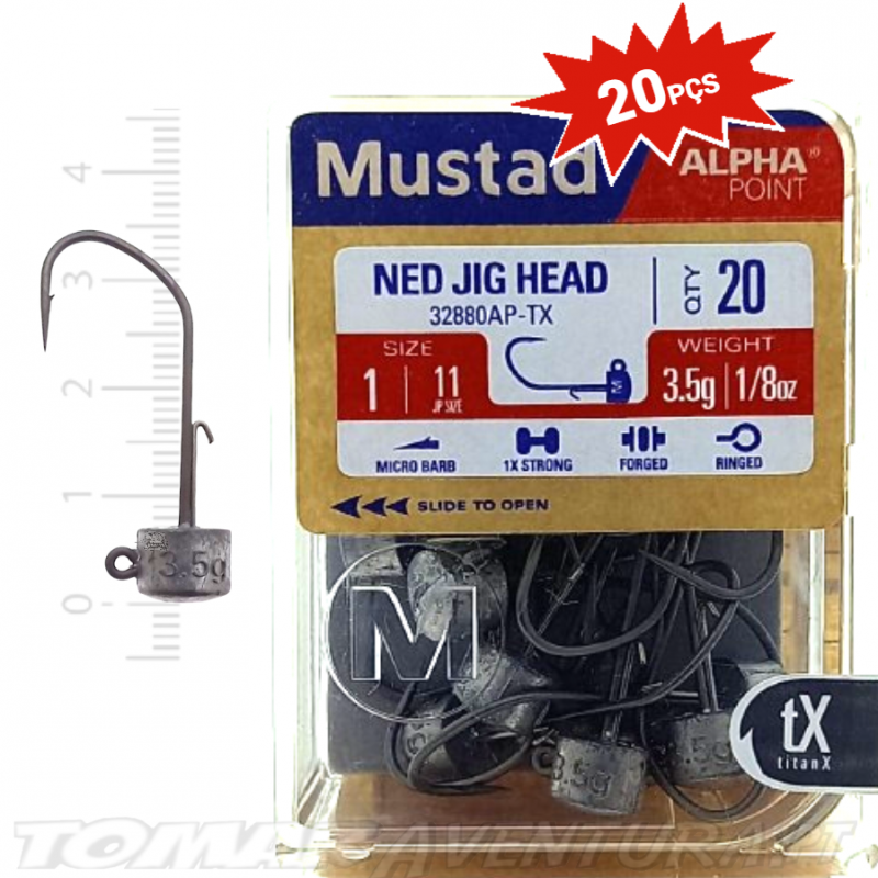 Mustad Ned Jig Head Alpha Point
