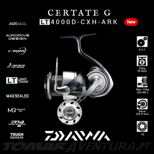 Carreto Spinning Daiwa CERTATE G 24 LT4000DCXH ARK