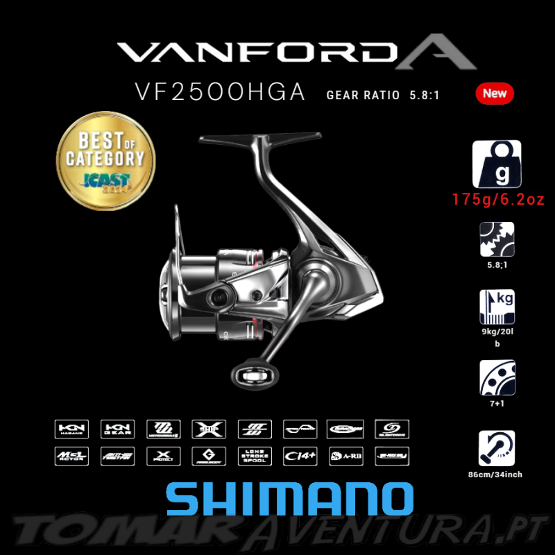 Shimano Vanford FA 2500HGA Spinning Reel