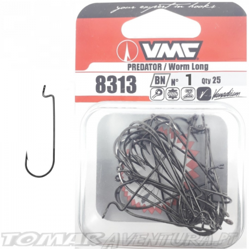 Anzois VMC 8313 BN Predator / Worm Long