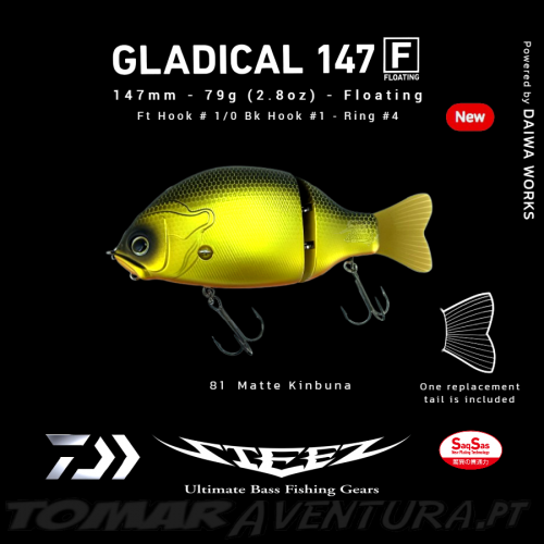 Swimbait Daiwa Steez Gladical 147F