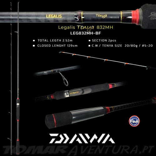 Caña de spinning Daiwa Legalis Tenya 832MH - 252 m - 20/80 g