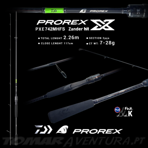 Daiwa Prorex X E Zander Hit 742MHFS-BF 2,26m 7-28g 2P