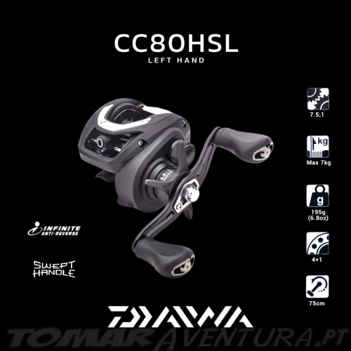 Carreto Baitcasting Daiwa CC80HSL