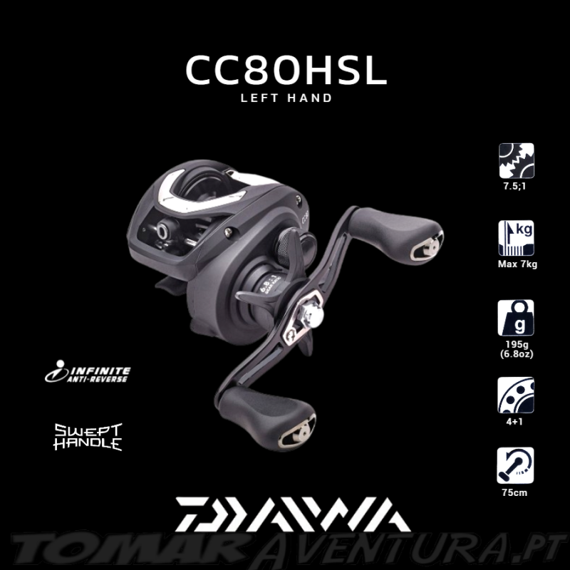 Carreto Baitcasting Daiwa CC80HSL