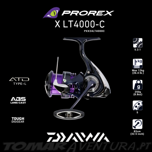 Carreto Spinning Daiwa PROREX X 24 LT 4000 C