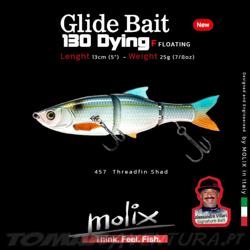 Swimbait Molix Glide Bait 130F Dying