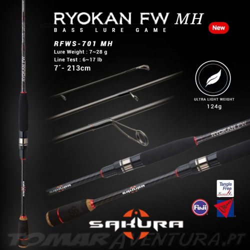 Cana Sakura RYOKAN FW Spinning 701MH - 213cm 7-28g