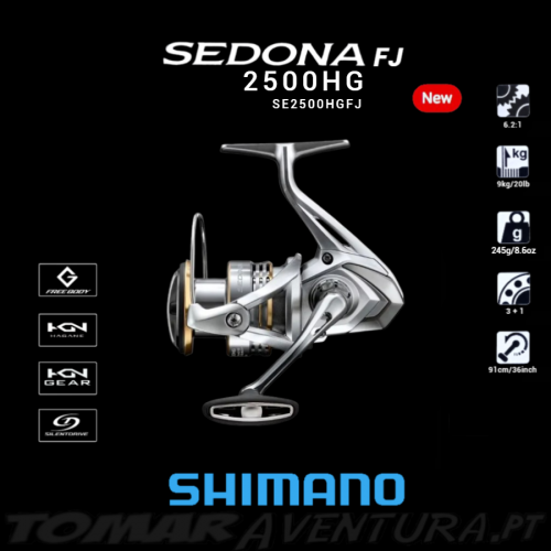 Carreto Spinning Shimano Sedona FJ 2500HG