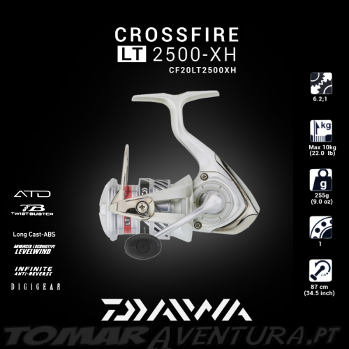 Carreto Daiwa Crossfire 20 LT 2500 XH