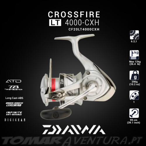 Mulinete Daiwa Crossfire 20 LT 4000-CXH