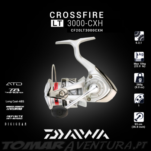 Carreto Daiwa Crossfire 20 LT  3000-CXH