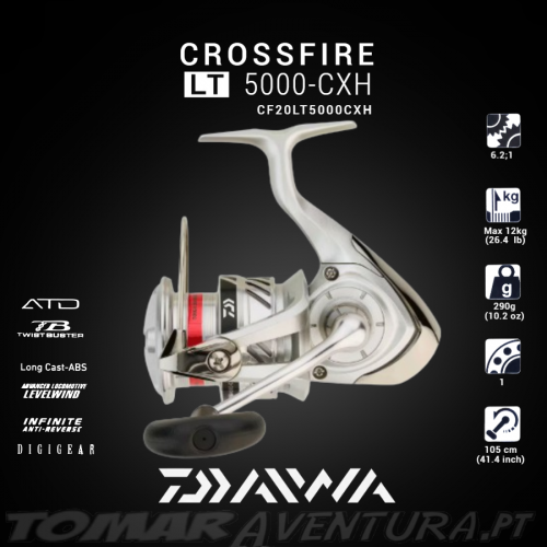 Drag Frontal Reel Daiwa Crossfire 20 LT 5000-CXH