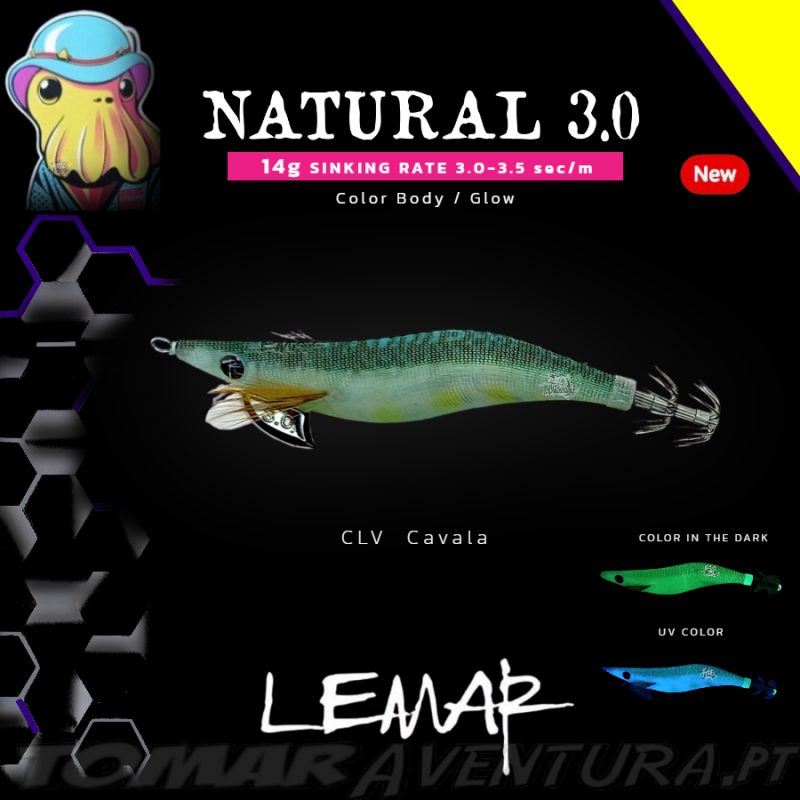 Lemar Natural Squid Jig 3.0