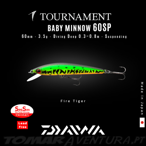 Daiwa Tournament Baby Minnow 60 SP