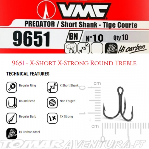 VMC 9651 X-Short X-Strong Round Treble BN