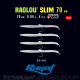 Ragot Raglou SLIM 70mm Blister 4pçs