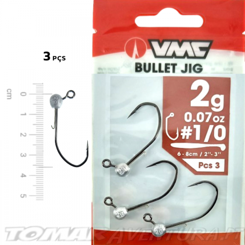 Cabeçote VMC 7157 Bullet Jig Nº1/0