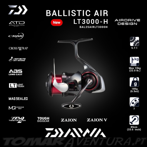 Daiwa Ballistic 25 Air LT3000-H