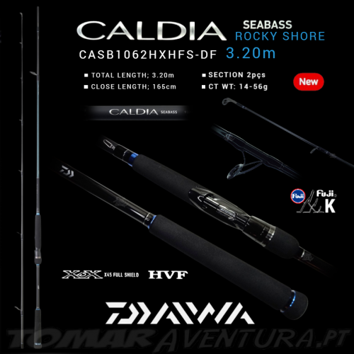 Daiwa Caldia Seabass 1062HXHFS Rocky Shore Spinning Rod - 3.20m 14/56g