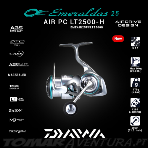 Daiwa Emeraldas AIR PC LT2500-H