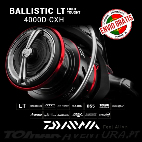 Carreto Daiwa Ballistic LT 4000D-CXH