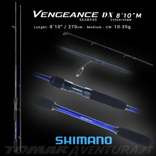 Caña de spinning Shimano Vengeance DX Seabass 801SBM 270 m 10-35 g