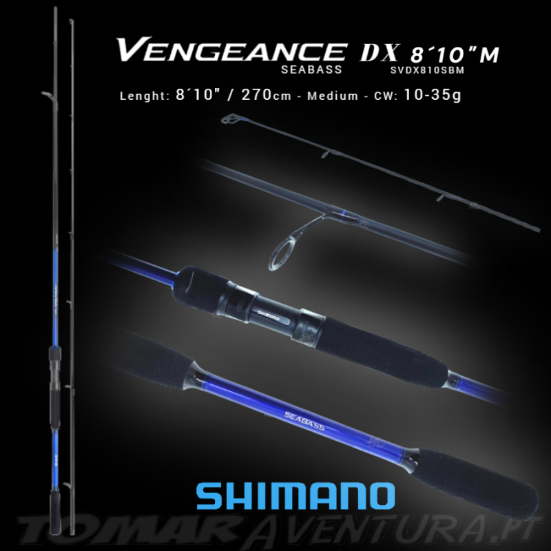 Caña de spinning Shimano Vengeance DX Seabass 801SBM 270 m 10-35 g