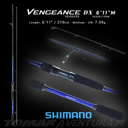 Cana Spinning Shimano Vengeance DX Seabass 611M 210m 7-35g (2P)