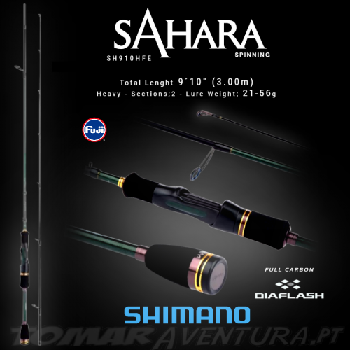 Cana Spinning Shimano Sahara 9´10" 3,00m 21-56g Eva Grip
