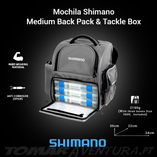 Mochila Shimano Medium Back Pack & Tackle Box