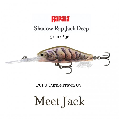 Amostra Rapala Shadow Rap Jack Deep