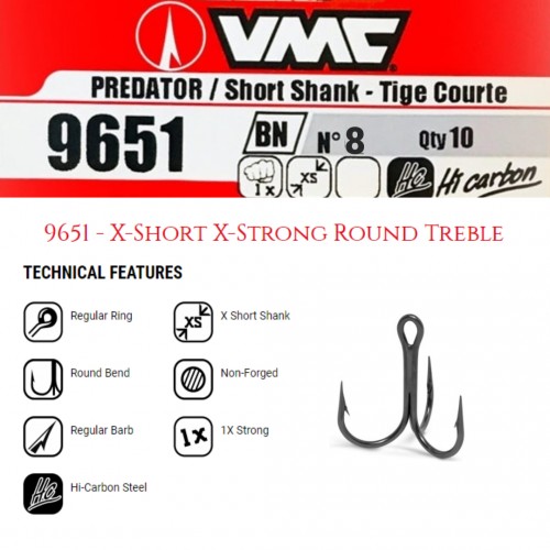 VMC 9651 X-Short X-Strong Round Treble BN