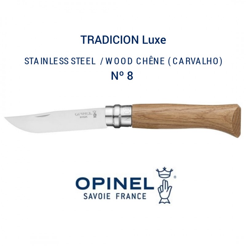 Opinel Tradicion Luxe nº8 Chêne
