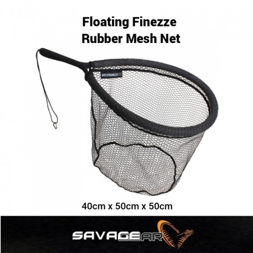 Savage Gear Floating Finezze Rubber Mesh Net 40X50X50cm