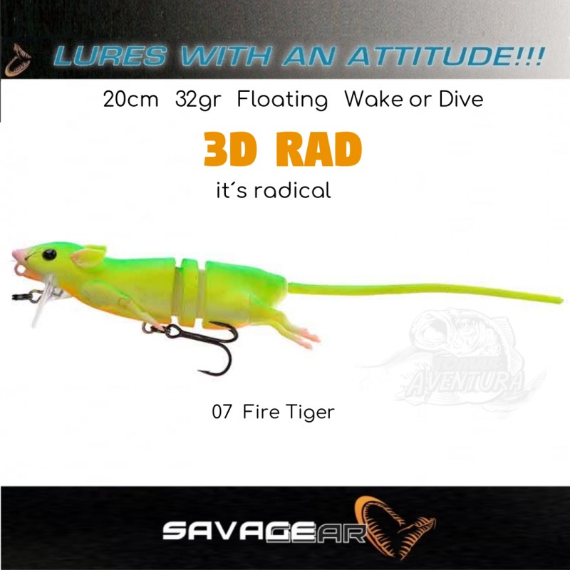 Amostra Savage Gear 3D RAD 20cm