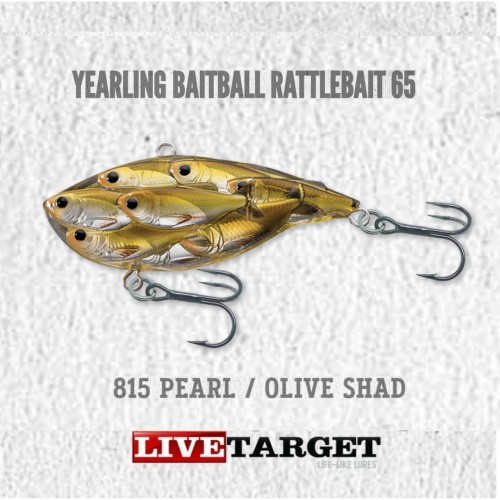 Amostra LiveTarget Yarling BaitBall RattleBait 65