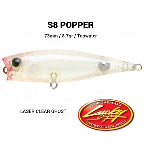 Amostra Lucky Craft S8 Popper
